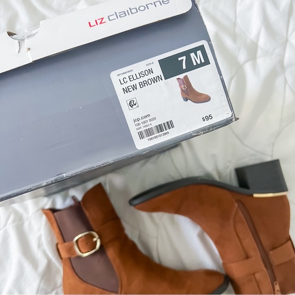 Liz Claiborne Ellison Chelsea Boots - Brown, Size 7 - Picture 7 of 12